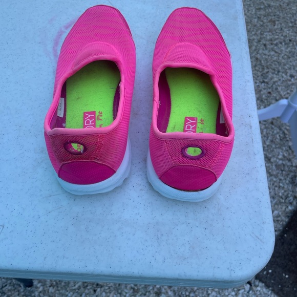 Skechers Neon Pink Slip-On Sneakers - Picture 3 of 6
